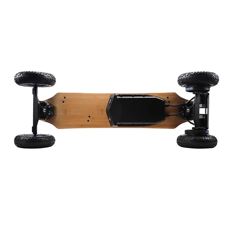 Electric skateboard four-wheel remote control intelligent small fishboard double wheel drive to work