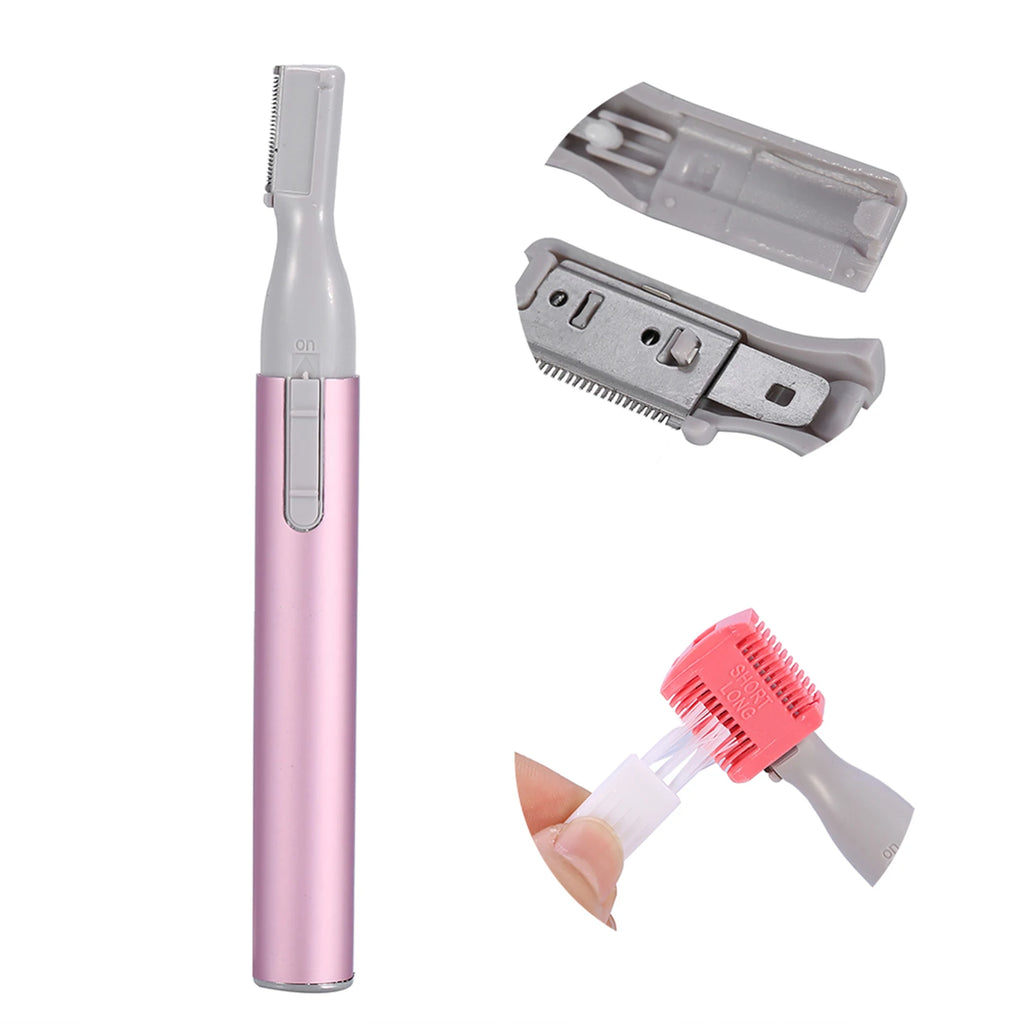Face Hair Removal New Portable Electric Face Eyebrow Hair Body Blade  Shaver Remover Trimmer Beauty for Women