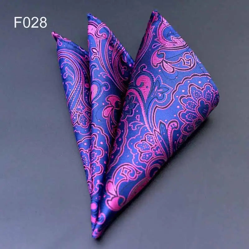 41 Colors Men's Handkerchief Plaid Dot Paisley Hankies Hanky Business Pocket Square Chest Towel 25*25CM