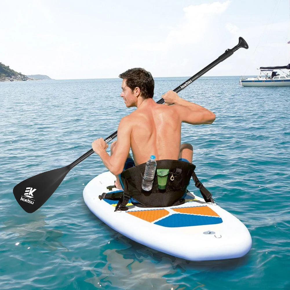 Single Head Paddle Adjustable Length Stand Up Paddleboard Paddles Aluminum Alloy SUP Surfpaddle for Outdoor Water Sports 3PC-set
