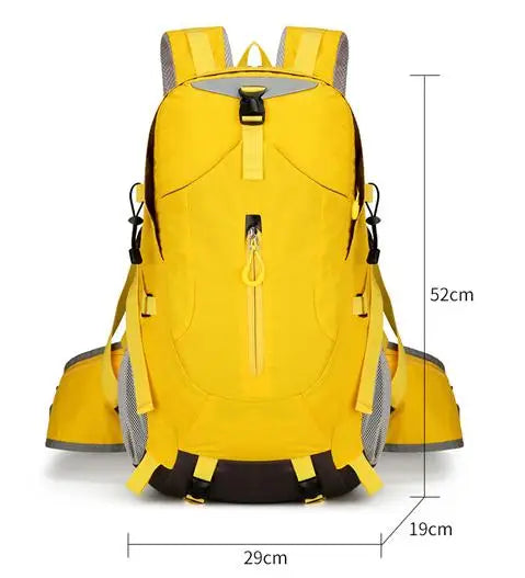 Outdoor Mountaineering Bag Men's Large Capacity Travel Bag Waterproof Hiking Scratch-resistant Wear-resistant Sports Backpack