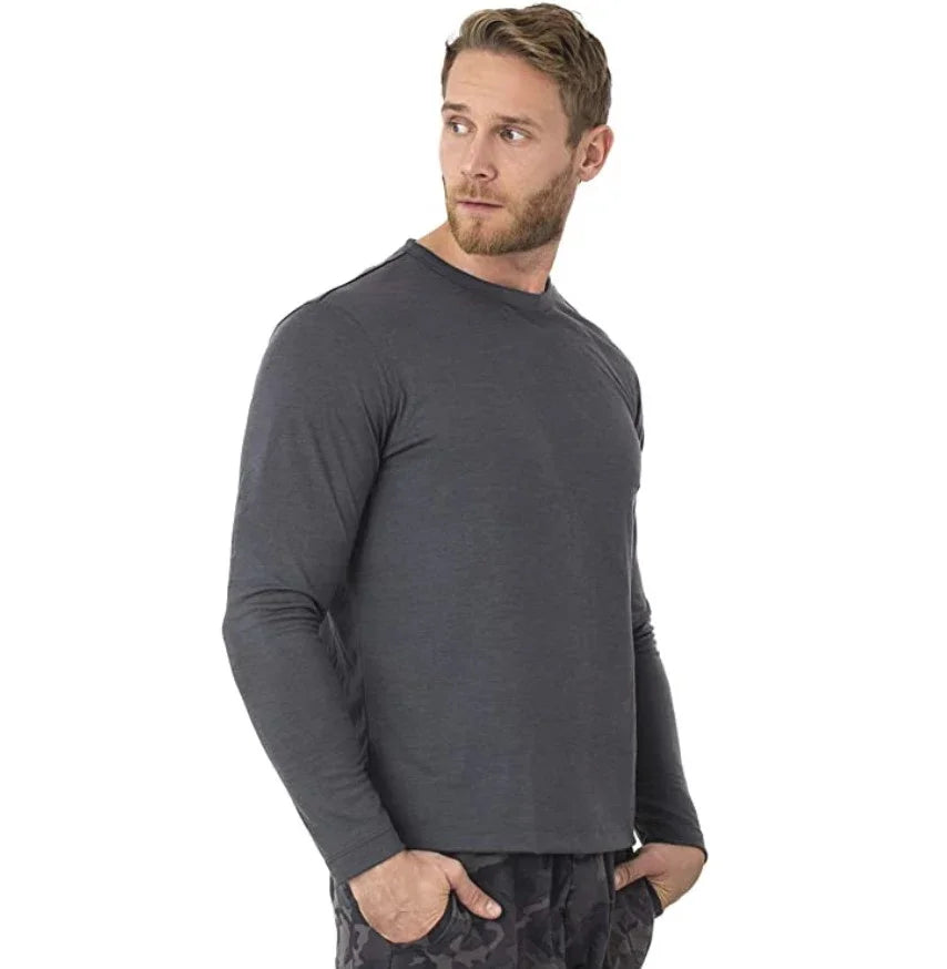 100% Merino Wool Thermal Underwear Men Merino Wool Base Layer Shirt 240G Winter Warm Wicking Breathable Anti-Odor USA Size