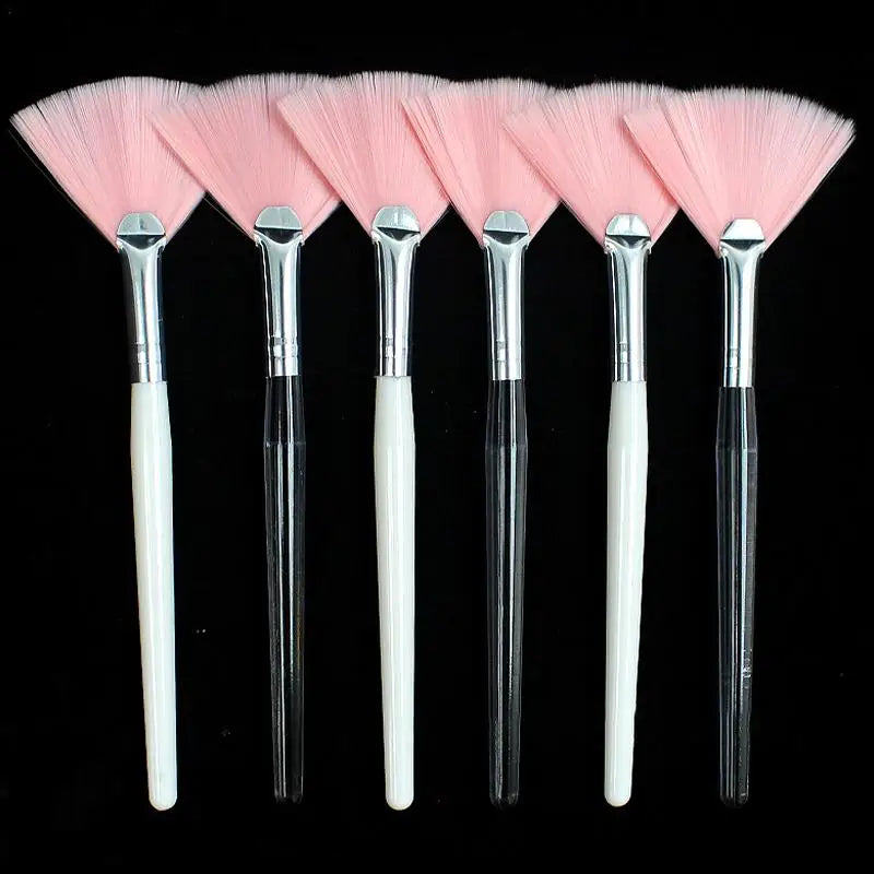 Fan-Shaped Makeup Brush Facial Mask Brush Soft Applicator Brushes Facial Beauty Tool DIY Tool