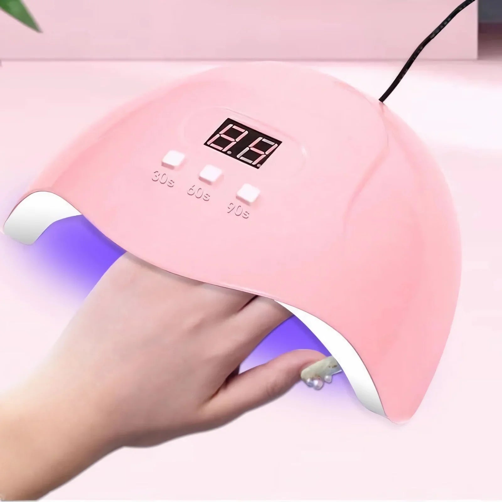 Intelligent Manicure Phototherapy Machine LED UV Light With 3 Timers Automatic Sensor LCD Display Professional Nail Art Tools