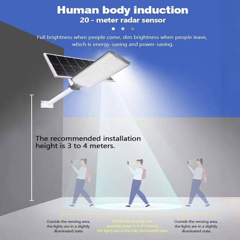 10000W High Power Solar Street Lamps,Outdoor IP67 Dusk to Dawn Solar Powered Road Lights,for Garden/Parking-Lot/Driveway/Yard
