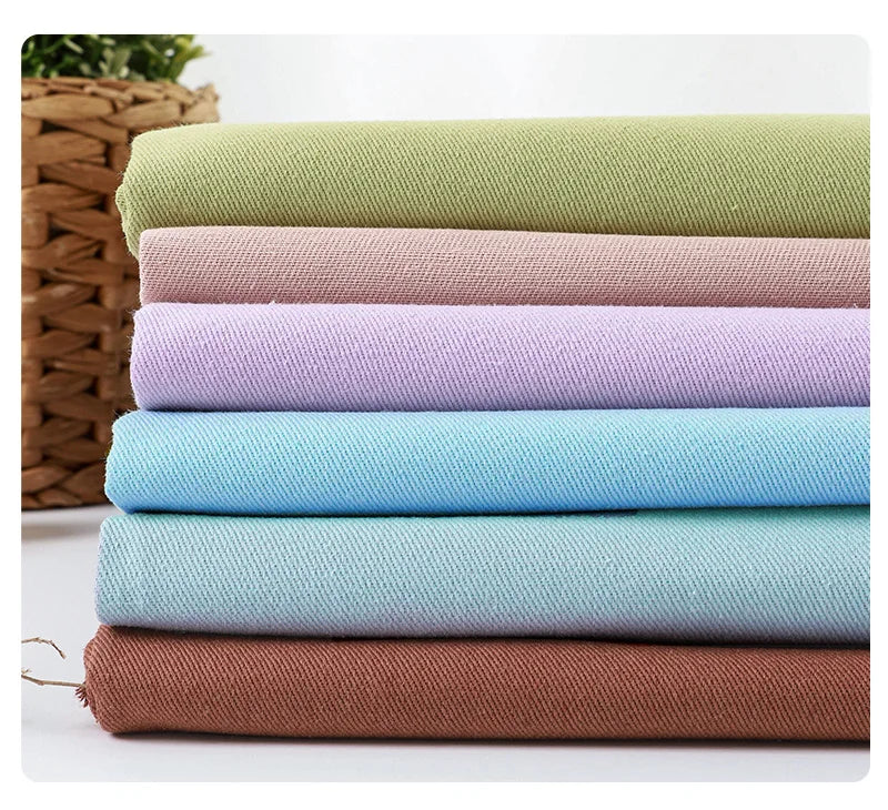 150x50cm Colorful Cotton Denim Fabric Thick Twill Jeans Material Sewing Pants Girl Kids Skirt Jacket Sofa Handmade Cloth Fabric