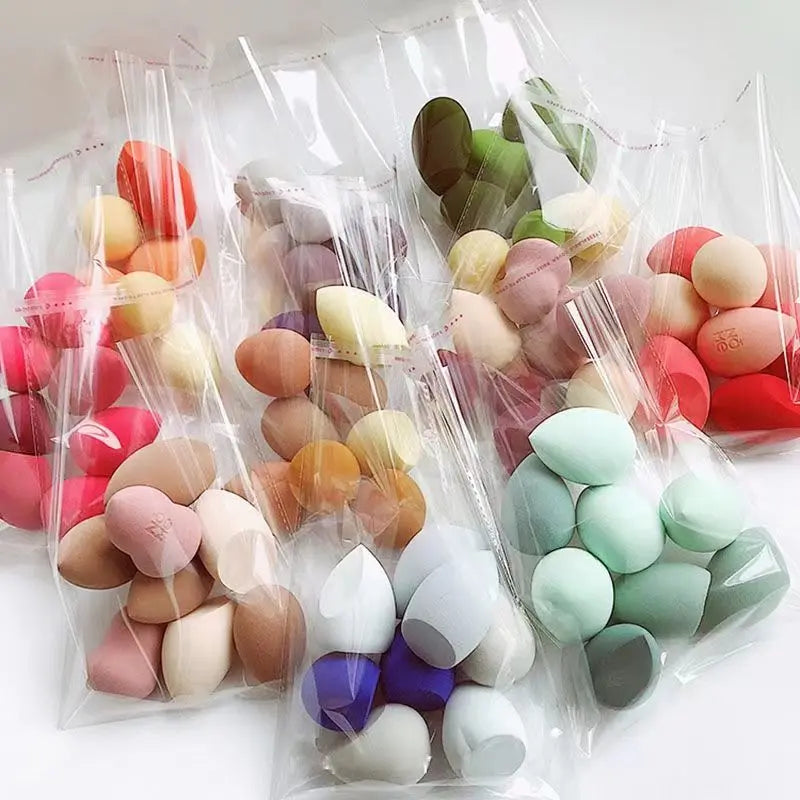 Colorful Mini Makeup Sponge Cosmetic Puff for Blending Foundation Powder Dry Wet Use Concealer Face Puffs Makeup Eggs Gourd Tool