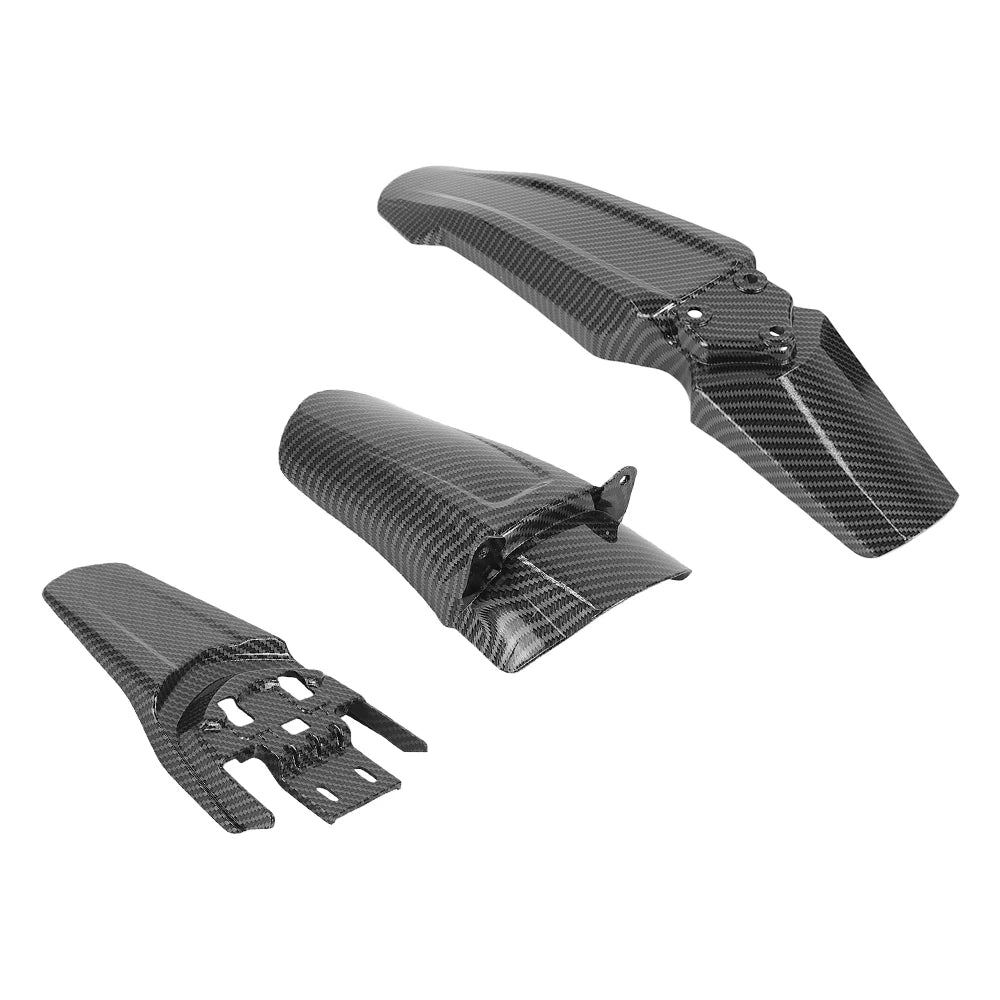 For Segway X260 X160 Carbon Fiber Front Rear Fender Mudguard Set for Sur‑Ron Light Bee X Light Bee S Electric Dirt Bike Parts