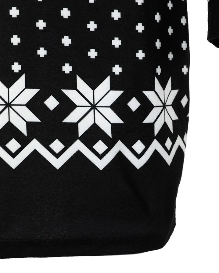 Christmas Women's Dresses 2024 Autumn Long Sleeve Fashion Snowflake Elk Print Casual O-Neck Daily Skinny Mini Dress