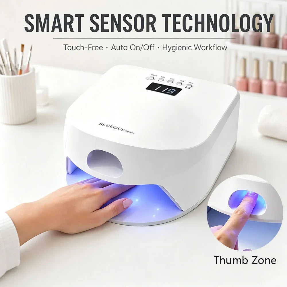 2 IN 1 LED Nail Lamp Smart Auto Sensor Gel Nail Dryer Dual Use Manicure Pedicure Fast Cur Light,Nail Dryer Auto Sensor Dual Lamp