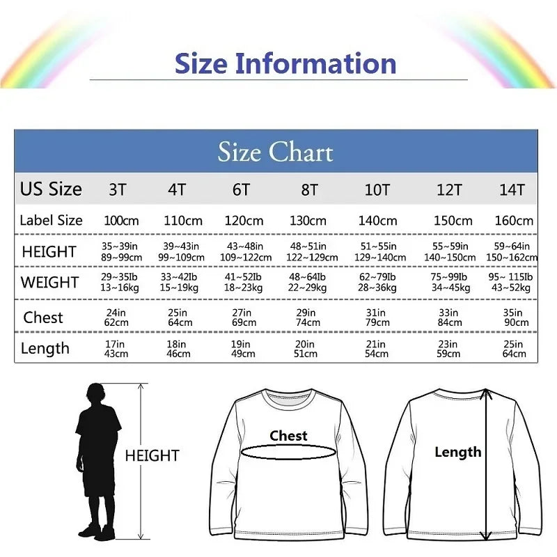 Autumn Sweet Cartoon T-shirt for Baby Girls Long Sleeve Lovely Tops 3-14T Girls Spring Clothing