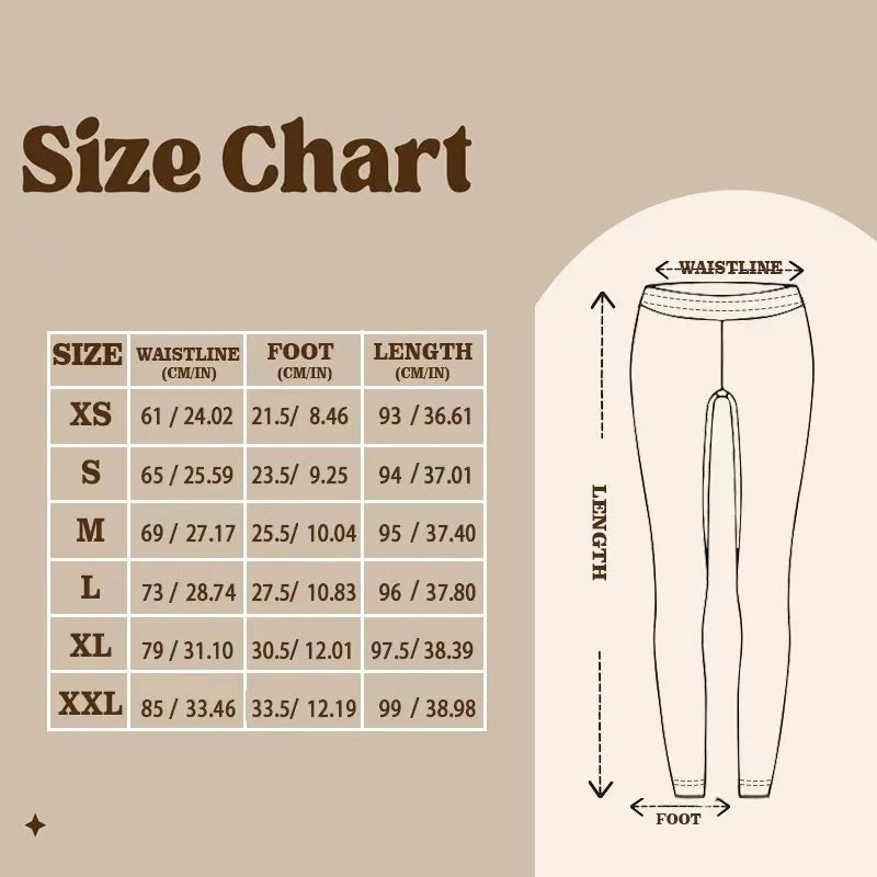 Women Fleece‑lined Mid‑rise Leggings Ombre Gradient Peacock Feather Crescent Moon Floral Ornate Border Print Slim Stretch  Pants
