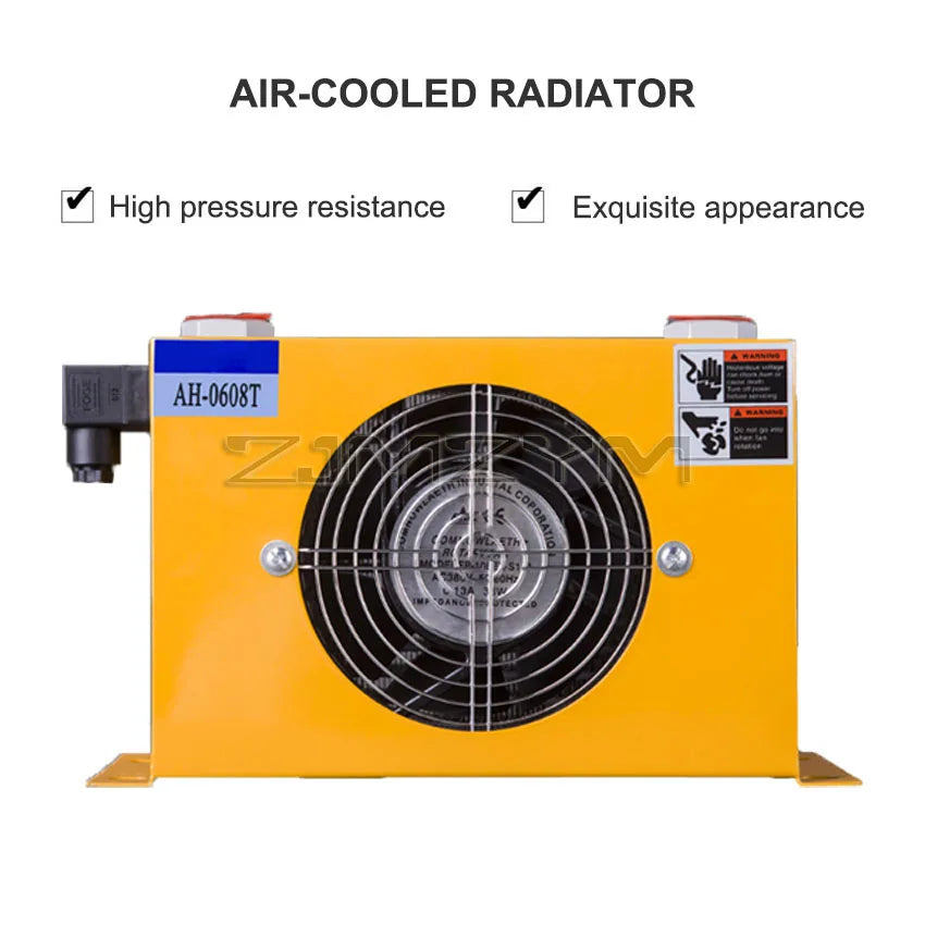 60L/min Hydraulic Air Cooler AH0608T Hot Selling Hardware Tools Air Cooled Oil Radiator Air Cooling Oil Cooler 380V 220V 24V 12V