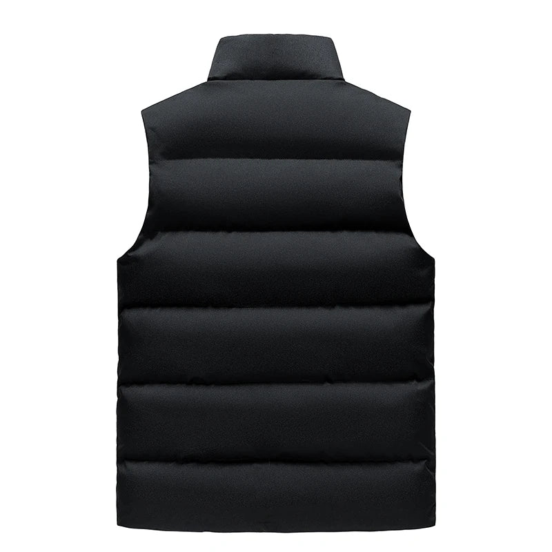 Men's Vest Autumn and Winter New Warm Cotton Waistcoat Vest Korean Style Fashion Joker Fashionable Sleeveless Jacket Top