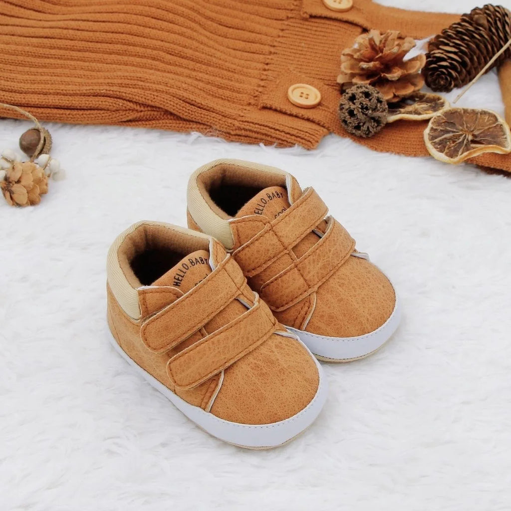 Spring and Autumn Seasonal Collection 0-1 Year Old Baby Shoes Soft Bottom High Top Baby Shoes Baby Shoes Learning Shoes