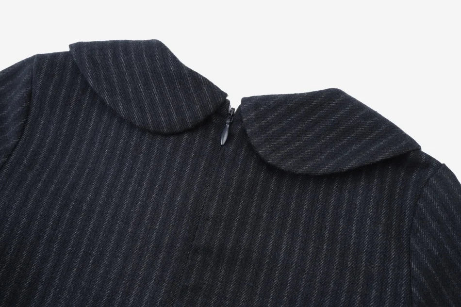 (Ship out in 1 day) AS AW26 ISRAEL Pinstripe Windsor Collection with knitting children clothes shirt