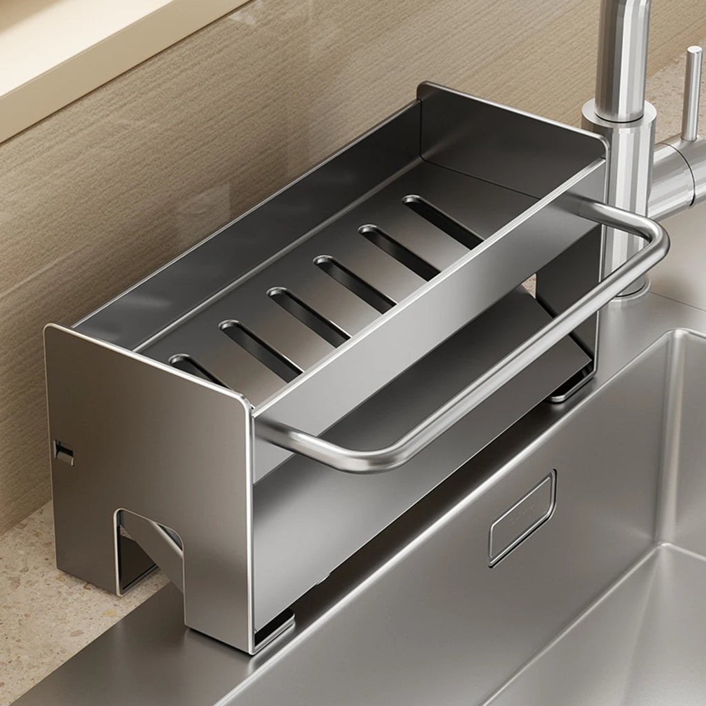Kitchen Sink Stand Sponge Holder Dish Drainer Organizers Storage Accessories Shelf Storage Organizer Dish Drying Rack Gadgets