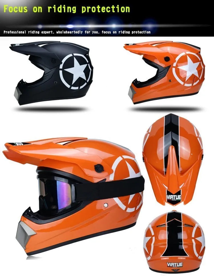 Off-road Motorcycles Adult Motocross Helmets ATV Downhill MTB DH Hood Helmets  Capacetes DOT Approved DOT