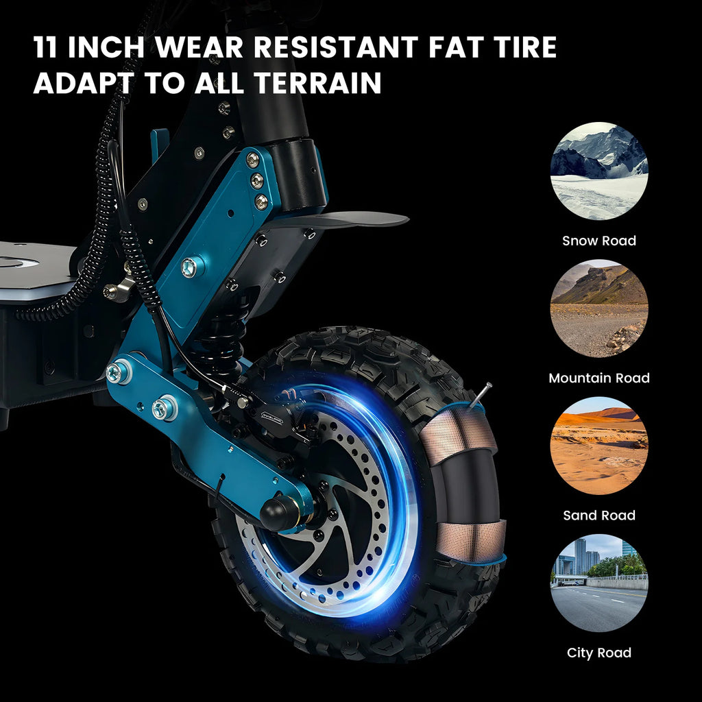 6000-watt off-road two-wheel electric scooter Dual motor lithium battery Digital folding 150kg European warehouse inventory