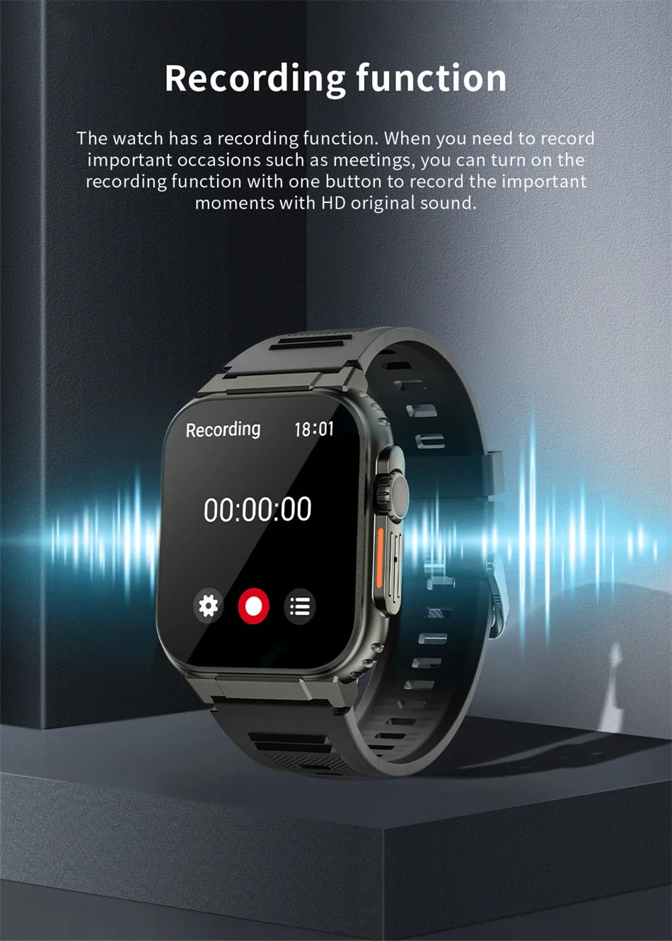 LIGE 600mAh New Smart Watch Men Outdoor Sports Fitness Bracelet Blood Pressure Clock IP68 Waterproof Men Smartwatch For Android