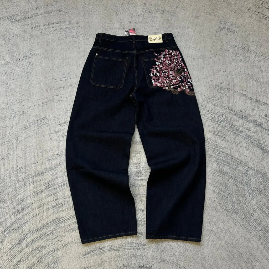 Hip Hop Complex Heavy Industry Workwear Jean Casual Denim Pants High Waist Straight Wide Leg Jeans Harajuku Y2k Men Women Jeans