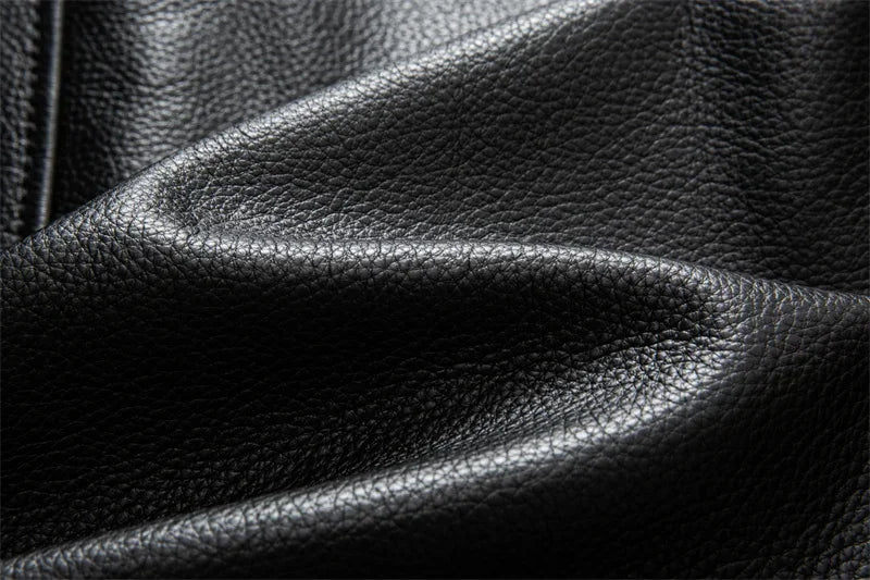 2025 New Top Layer Cowhide  Leather  Jacket Men Black Stand Collar Short Genuine Leather Coat High Quality  Motorcycle Jackets