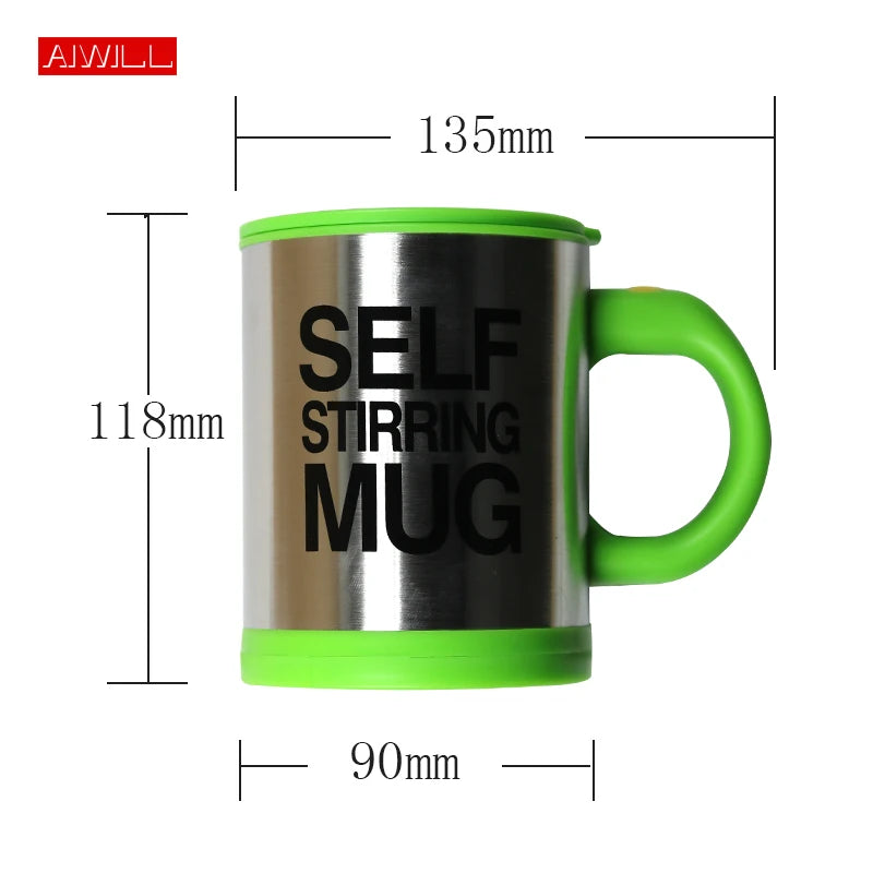 5 Colors Lazy Tazas Self Stirring Mug Coffee Cup Smart Stainless Steel Mugs Copos Inox Tea Cup