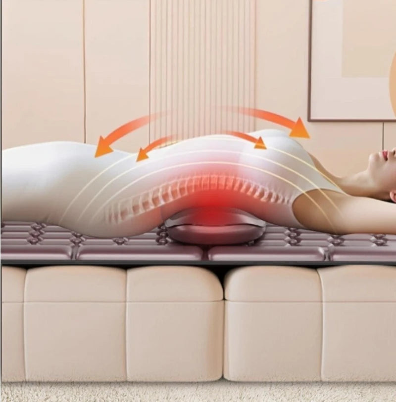 Electric Full Body Massage Mats Multifunctional High Frequency Vibration Heated Airbag Massage Cushion Relaxation Equipment