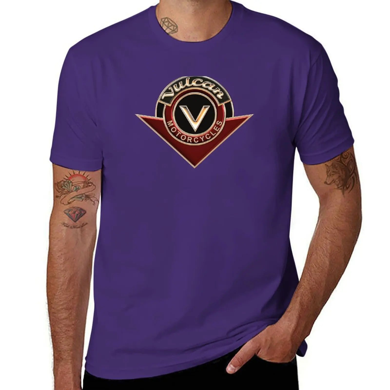 Vulcan VN Motorcycles Logo 2 Copper 3D T-Shirt customs quick-drying animal prinfor boys Blouse funny t shirts for men