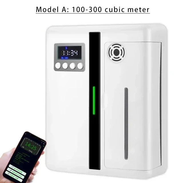 Room Fragrance Diffuser Wall Mounted Hotel Air Freshener Bluetooth Flavoring Diffuser For Essential Oil Electric Smell For Home