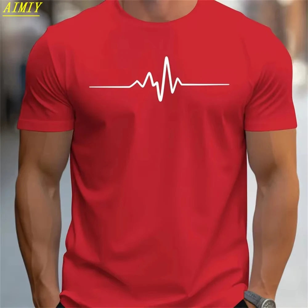 Casual Men's T-Shirts Spring Clothing Ombre Shirts Oversized Short Sleeve Tops Boys Tees Oversized Vintage T-Shirts For Mens