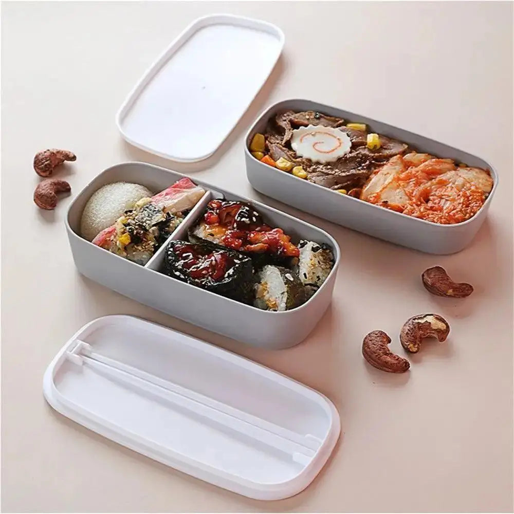 Double Layers Bento Box Lunch Box Food Container Kitchen Accessories Microwavable Dinnerware Lunchbox