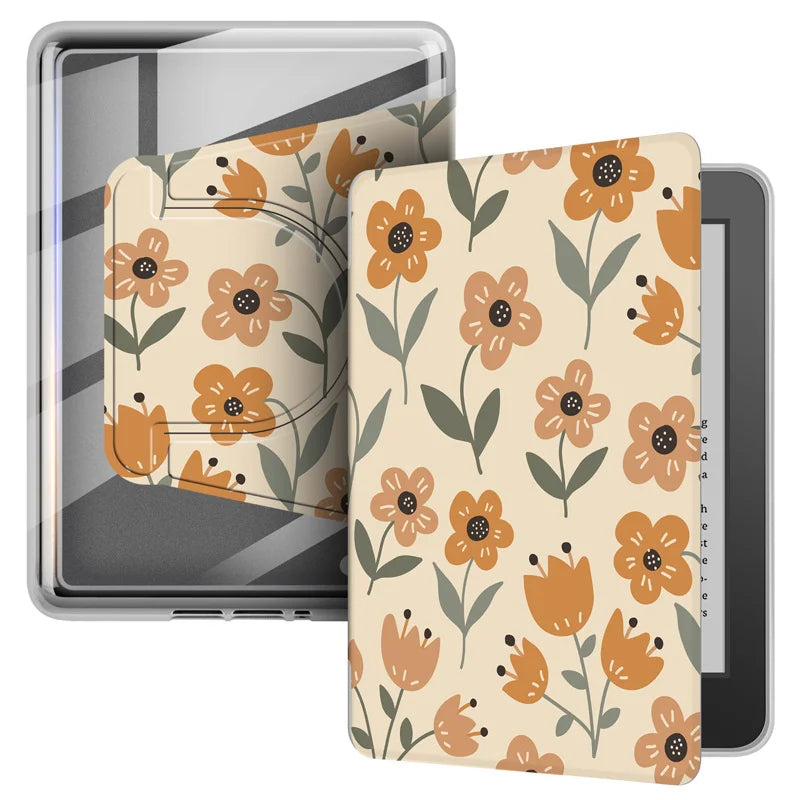 For Kindle 11th Generation Case 2024 RS23CV 360° Rotatable Magnetic Detachable Acrylic Case For Kindle 11th Gen C2V2L3 6" Funda