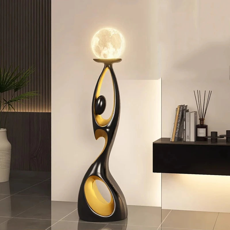 Modern LED Floor Lamp for Living Room Bedroom, Dimmable Standing Lamp with Remote Control, 3 Color Temperatures.