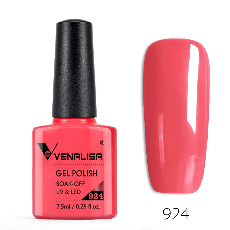Venalisa Nail Gel Polish Semi Permanent Salon Quality TPO Free Glitter 7.5ml Soak off UV LED Nail Gel Varnish