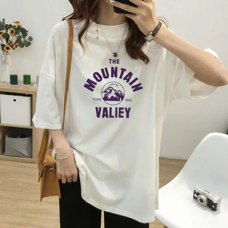 Women's Maternity Postpartum Wear Feeding Clothes Short Sleeved Pregnant Woman Loose Top Maternity Clothes Nursing T-Shirt