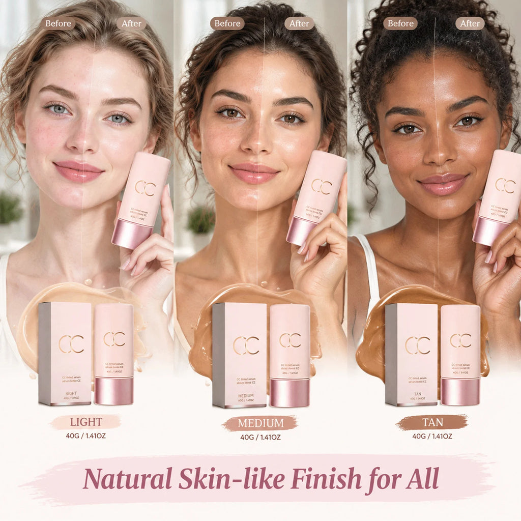 2-in-1 Color Changing Foundation Stick Natural Flawless Finish Lightweight Smooth Face Makeup Buildable Coverage for All Skin
