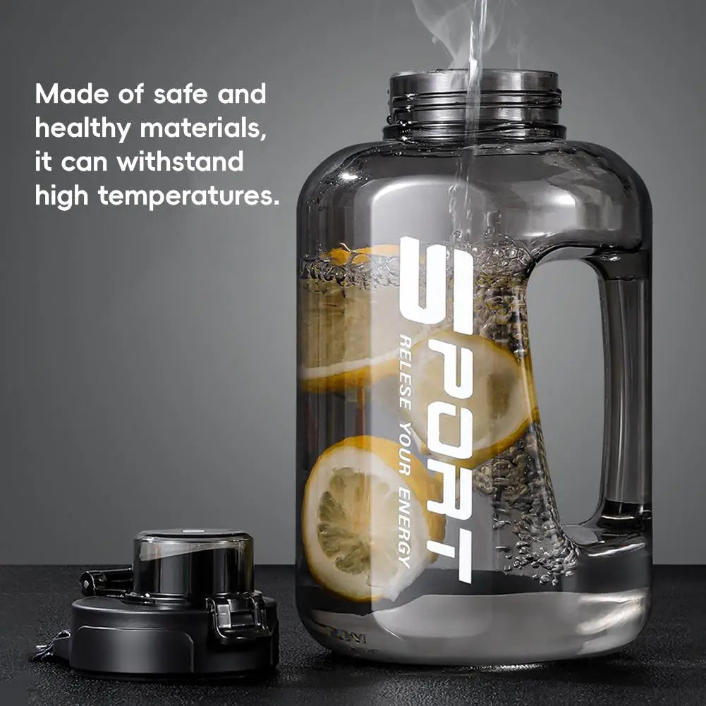 2.5l Large Capacity Sports Water Bottle Big Belly Cup Bucket Space Portable New Student Sports Plastic Water Ton Cup Ton Bo U2o9