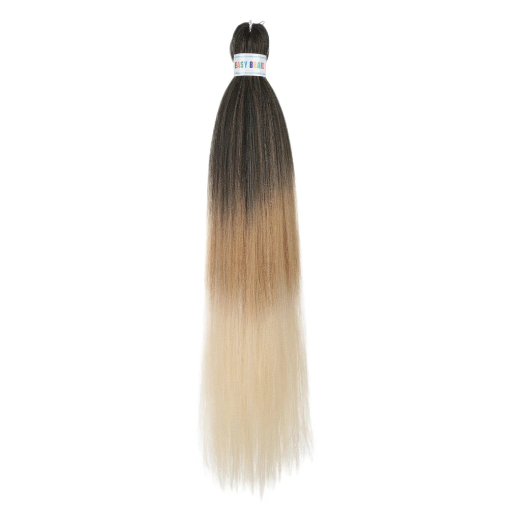Ombre Kanekalon Braiding Hair Extensions Pre Stretched 26 Inch Synthetic Hair for Afro Jumbo Box Braids Natural Looking