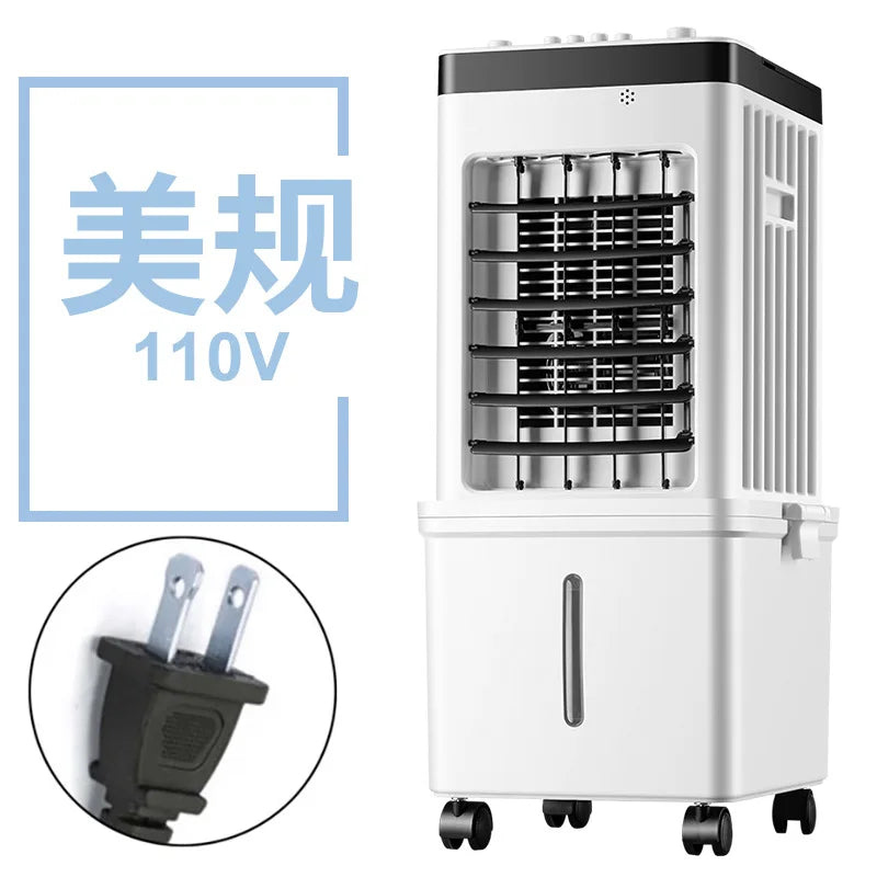 The New Air Cooler Is Suitable for Household Air Conditioner Fans, Intelligent Remote Control Soft Sound Electric Fans, Movable