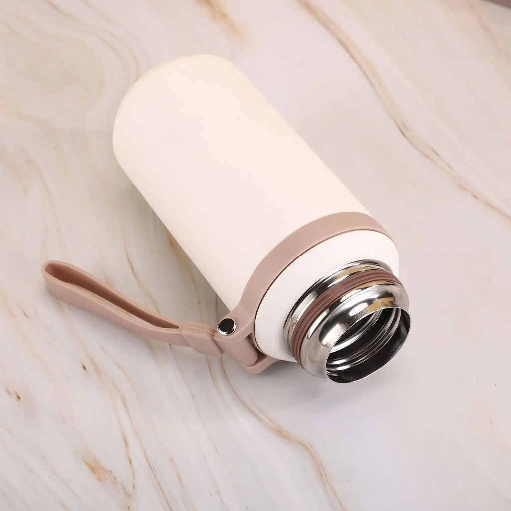 600ml Stainless Steel Coffee Cup Travel Thermal Mug Leak-Proof Thermos Bottle Tea Coffee Mug Office Business Style Thermos