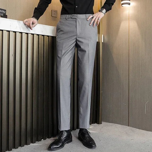 Royal Blue Men Suit Pants, Business Office Trousers, White Black Red Pantalones Hombre Wedding Party Dress Pant, Asian Size
