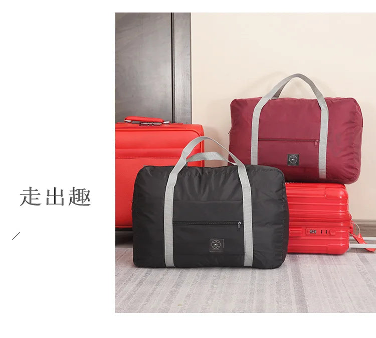 Travel Bag Folding Travel Storage Bag Travel Storage Bags Boarding Luggage Clothes Handbags Picnic Move House Large Handbag