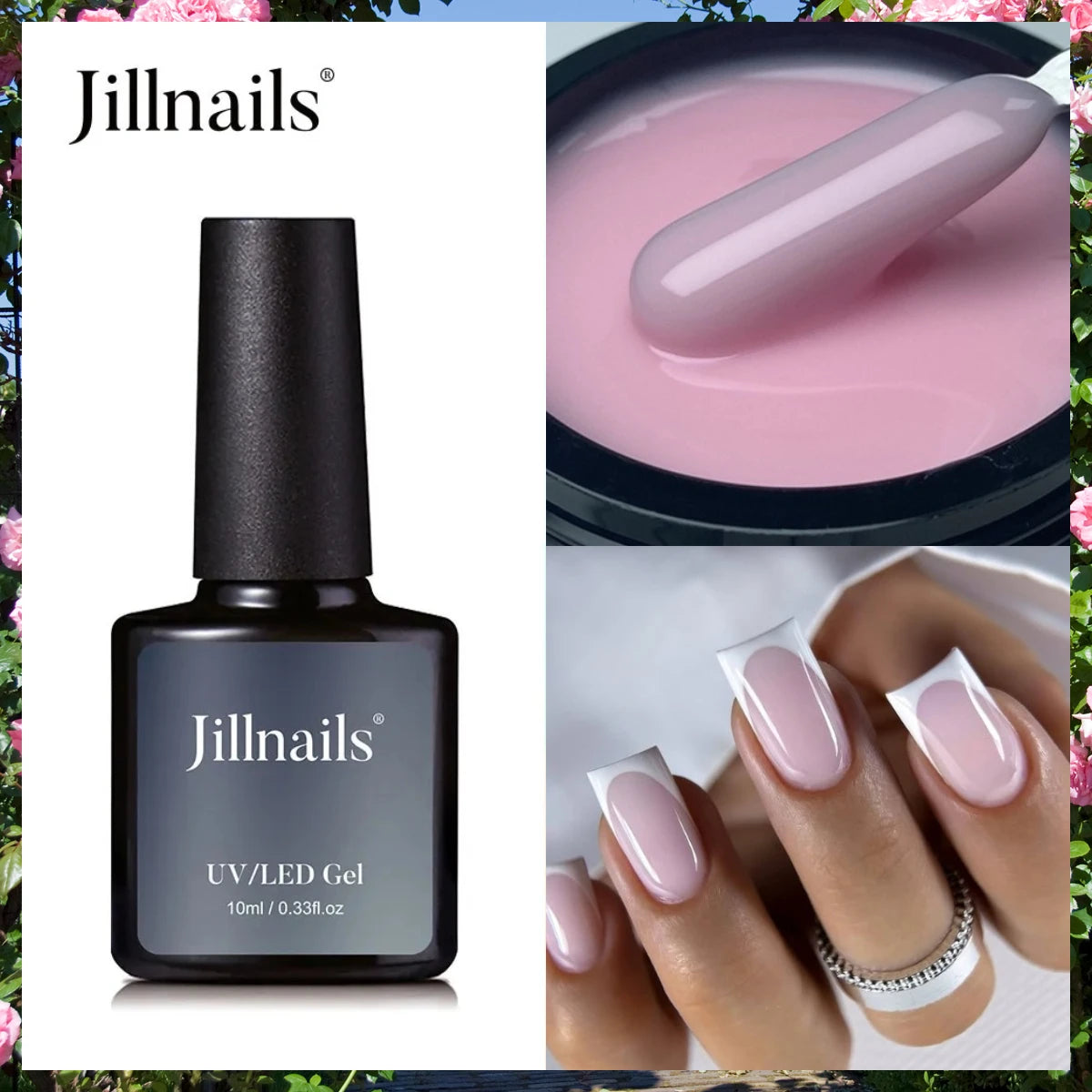 Jillnails Liquid Builder Nail Gel TPO Hema Free for Nail Extension Pink Brown Nude Milky White 50g/100g Nails UV Gel