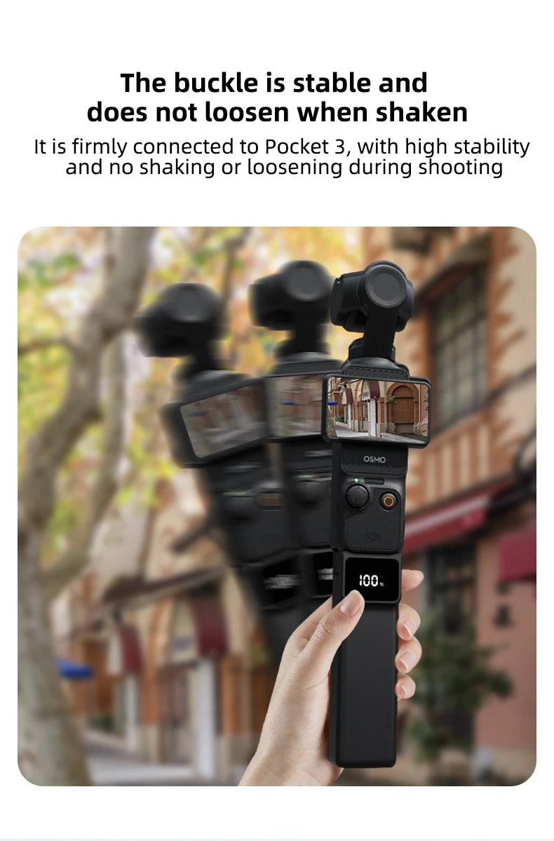 For DJI Osmo Pocket 3/Pocket 4 Battery Handle Osmo Pocket 3/4 Battery 5000mAh 18W