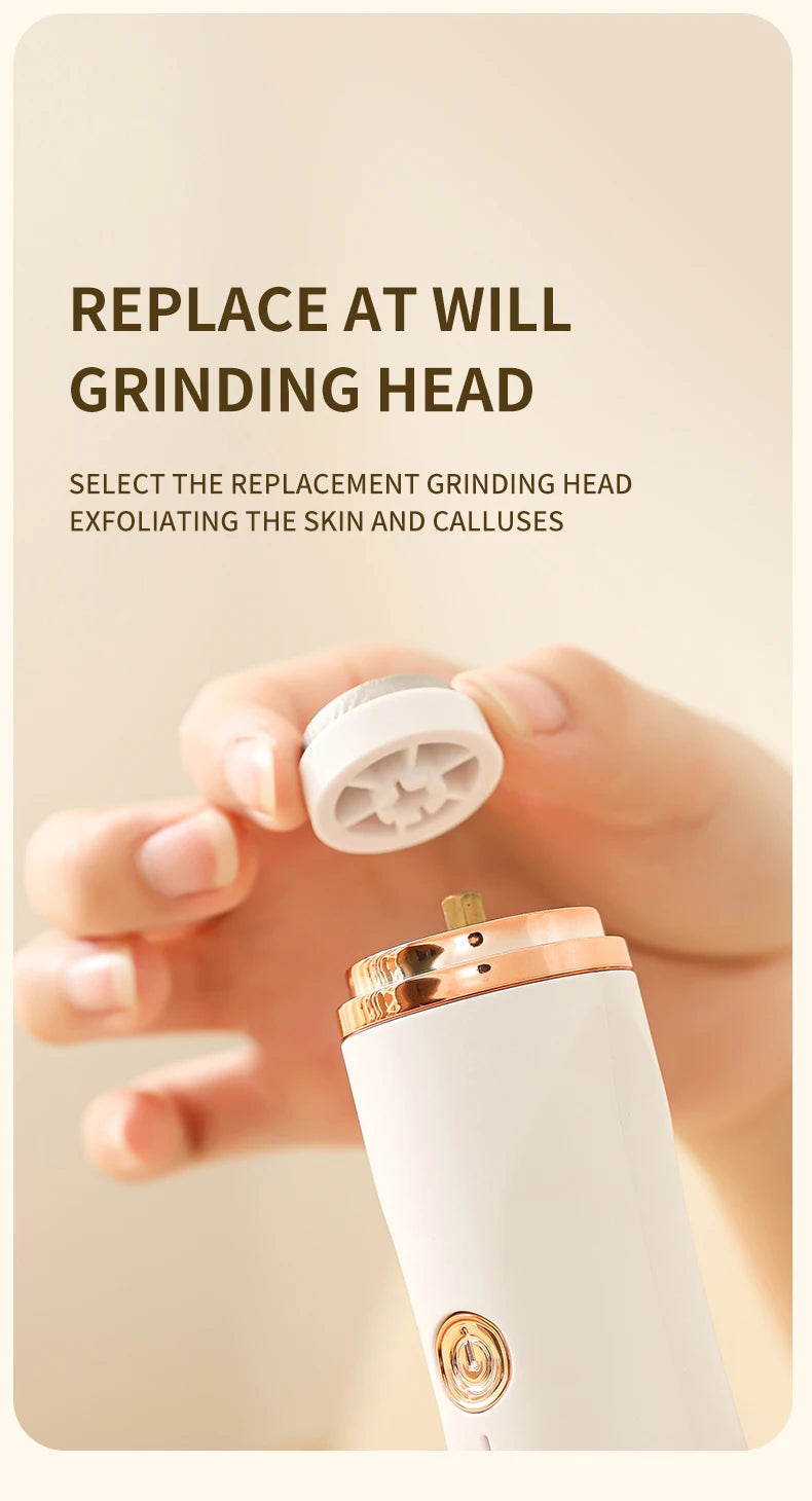 HOMEFISH Electric Foot Grinder Automatic Foot Callus Rubbing Pedicure Dead Skin Callus Remover for  Foot Beauty Machine