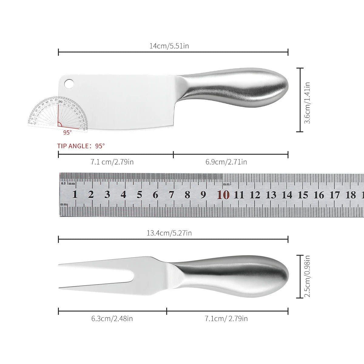 Multifunction Cheese Cutlery Baking Tools Set Stainless Steel Slicer Kitchen Gadgets Butter Knife Mini Cake Bread Knives