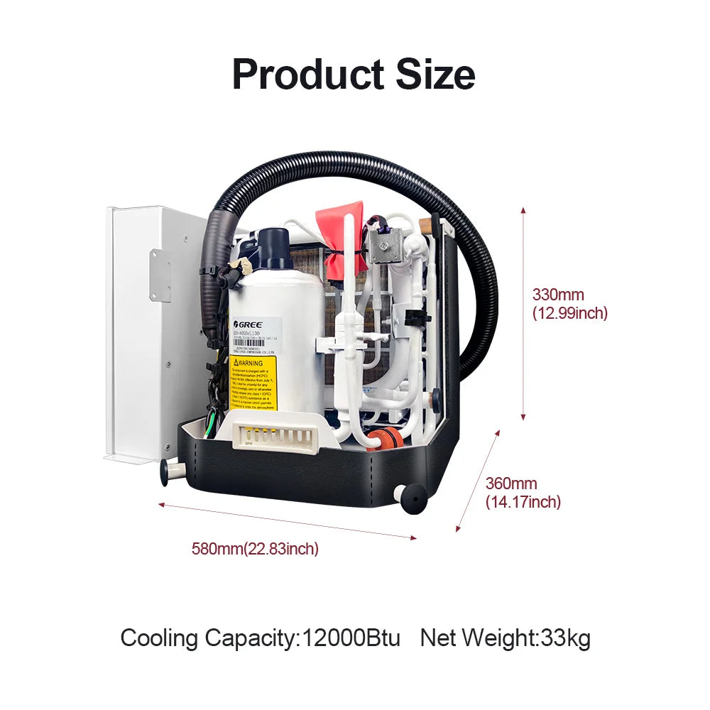 Self‑contained 24000Btu Water‑Cooled Gree Marine Air Conditioner for Boat Yacht, Confirm Power Before Order