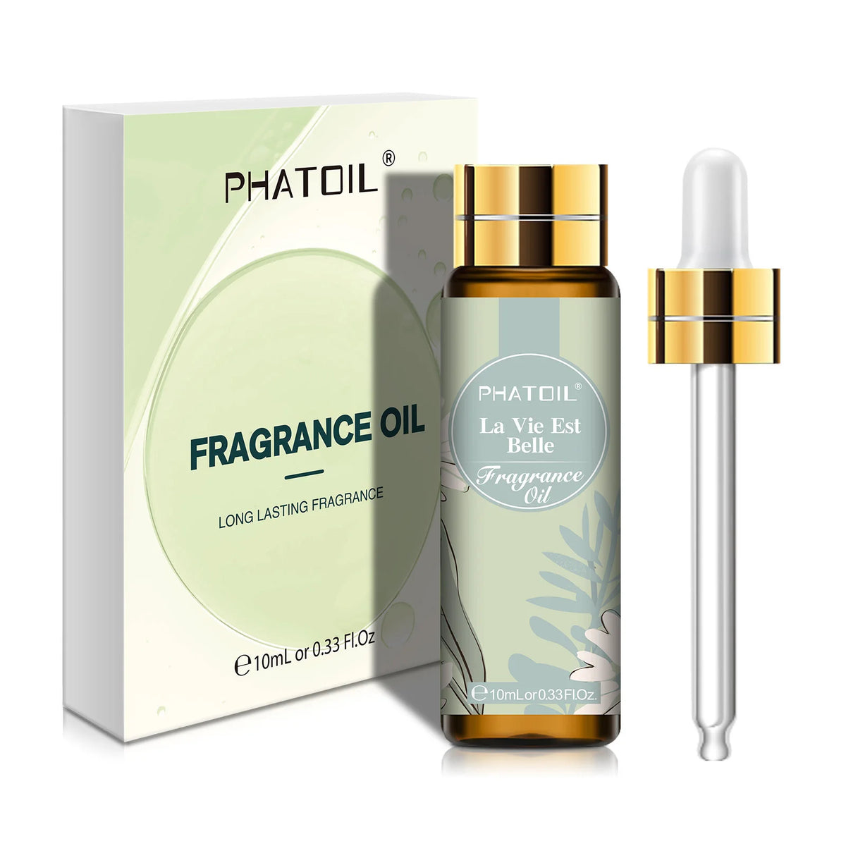 PHATOIL 10ml Fragrance Oil with Dropper White Musk Bubble Gum Sea Breeze Vanilla & Coconut  Coffee Aromatherapy Fragrance Oils