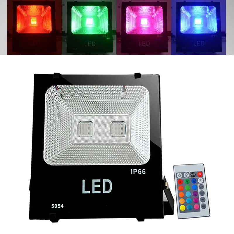 Led Spotlight Colorful Projector Lamp IP66 Outdoor Waterproof Tree Light 10/20/30/50W Garden Green Landscape Patio Lawn Lighting